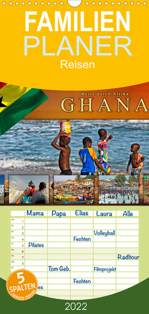 Familienplaner Reise durch Afrika – Ghana (Wandkalender 2022 , 21 cm x 45 cm, hoch) von Roder,  Peter