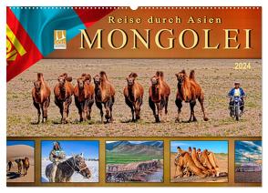 Reise durch Asien – Mongolei (Wandkalender 2024 DIN A2 quer), CALVENDO Monatskalender von Roder,  Peter