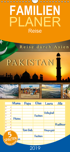 Reise durch Asien – Pakistan – Familienplaner hoch (Wandkalender 2019 , 21 cm x 45 cm, hoch) von Roder,  Peter