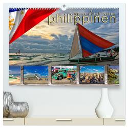 Reise durch Asien – Philippinen (hochwertiger Premium Wandkalender 2024 DIN A2 quer), Kunstdruck in Hochglanz von Roder,  Peter