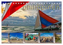 Reise durch Asien – Philippinen (Tischkalender 2024 DIN A5 quer), CALVENDO Monatskalender von Roder,  Peter