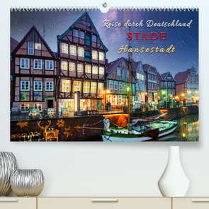 Reise durch Deutschland – Hansestadt Stade (Premium, hochwertiger DIN A2 Wandkalender 2023, Kunstdruck in Hochglanz) von Roder,  Peter