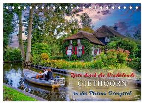 Reise durch die Niederlande – Giethoorn in der Provinz Overijssel (Tischkalender 2024 DIN A5 quer), CALVENDO Monatskalender von Roder,  Peter