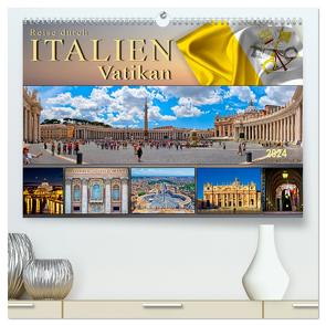 Reise durch Italien Vatikan (hochwertiger Premium Wandkalender 2024 DIN A2 quer), Kunstdruck in Hochglanz von Roder,  Peter