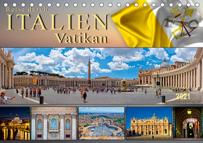 Reise durch Italien Vatikan (Tischkalender 2021 DIN A5 quer) von Roder,  Peter