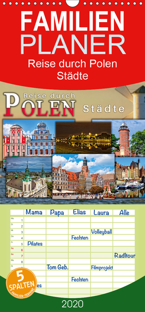 Reise durch Polen – Städte – Familienplaner hoch (Wandkalender 2020 , 21 cm x 45 cm, hoch) von Roder,  Peter