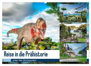 Reise in die Prähistorie – unter den Dinosauriern (Wandkalender 2024 DIN A2 quer), CALVENDO Monatskalender von Gaymard,  Alain