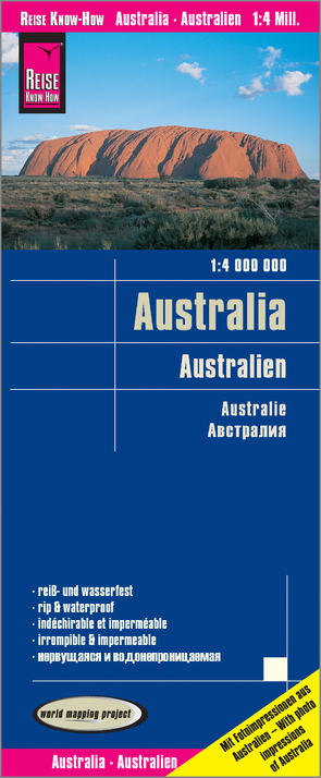 Reise Know-How Landkarte Australien / Australia (1:4.000.000) von Peter Rump,  Reise Know-How Verlag