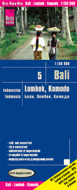 Reise Know-How Landkarte Bali, Lombok, Komodo (1:150.000) – Indonesien 5 von Peter Rump,  Reise Know-How Verlag
