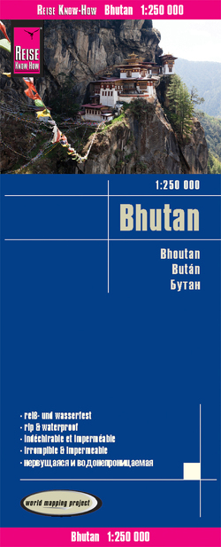 Reise Know-How Landkarte Bhutan (1:250.000) von Peter Rump,  Reise Know-How Verlag