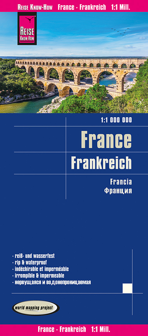 Reise Know-How Landkarte Frankreich / France (1:1.000.000) von Peter Rump,  Reise Know-How Verlag