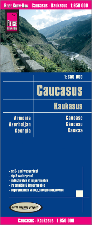 Reise Know-How Landkarte Kaukasus / Caucasus (1:650.000) : Armenien, Aserbaidschan, Georgien von Peter Rump,  Reise Know-How Verlag