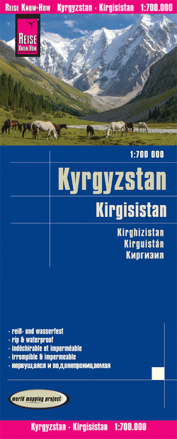 Reise Know-How Landkarte Kirgisistan / Kyrgyzstan (1:700.000) von Peter Rump,  Reise Know-How Verlag