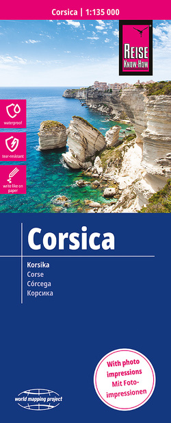 Reise Know-How Landkarte Korsika / Corsica (1:135.000) von Peter Rump,  Reise Know-How Verlag
