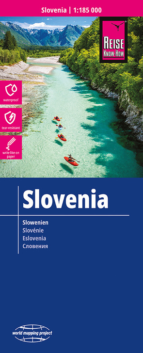Reise Know-How Landkarte Slowenien / Slovenia (1:185.000) von Peter Rump,  Reise Know-How Verlag