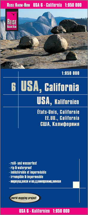 Reise Know-How Landkarte USA 06, Kalifornien (1:850.000) von Reise Know-How Verlag Peter Rump GmbH