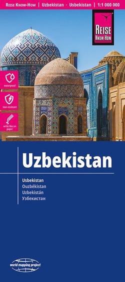 Reise Know-How Landkarte Usbekistan / Uzbekistan (1:1.000.000) von Peter Rump,  Reise Know-How Verlag