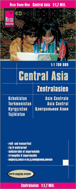 Reise Know-How Landkarte Zentralasien / Central Asia (1:1.700.000) : Usbekistan, Kirgisistan, Turkmenistan und Tadschikistan von Peter Rump,  Reise Know-How Verlag