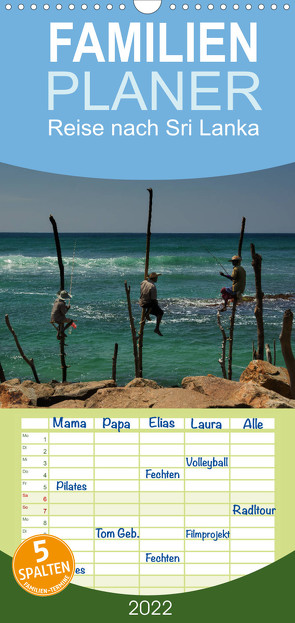 Reise nach Sri Lanka – Familienplaner hoch (Wandkalender 2022 , 21 cm x 45 cm, hoch) von Berlin, Schoen,  Andreas