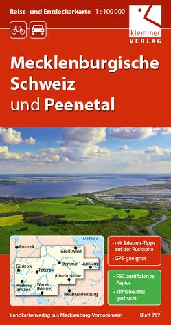 Reise- und Entdeckerkarte Mecklenburgische Schweiz und Peenetal von Goerlt,  Heidi, Klemmer,  Klaus, Kuhlmann,  Christian, Wachter,  Thomas