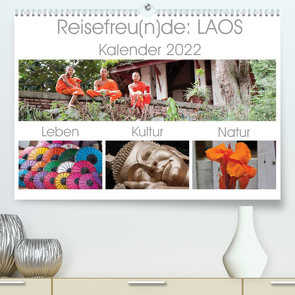 Reisefreu(n)de: Laos (Premium, hochwertiger DIN A2 Wandkalender 2022, Kunstdruck in Hochglanz) von Gruse,  Sven