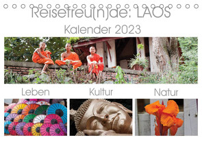 Reisefreu(n)de: Laos (Tischkalender 2023 DIN A5 quer) von Gruse,  Sven