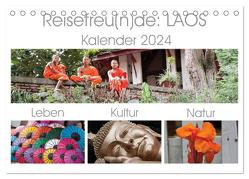 Reisefreu(n)de: Laos (Tischkalender 2024 DIN A5 quer), CALVENDO Monatskalender von Gruse,  Sven