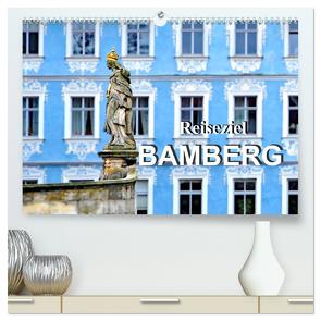 Reiseziel Bamberg (hochwertiger Premium Wandkalender 2024 DIN A2 quer), Kunstdruck in Hochglanz von Schwarze,  Nina