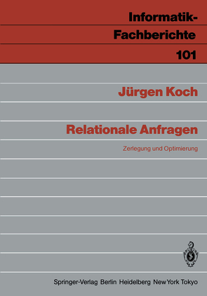 Relationale Anfragen von Koch,  Jürgen