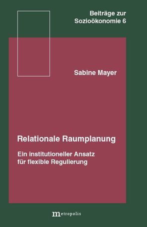 Relationale Raumplanung von Mayer,  Sabine