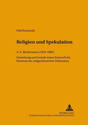 Religion und Spekulation von Reinmuth,  Olaf