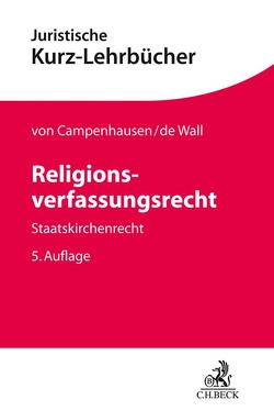 Religionsverfassungsrecht von Campenhausen,  Axel Freiherr von, Wall,  Heinrich de