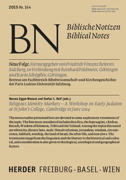Religious Identity Markers von Egger-Wenzel,  Renate, Reif,  Stefan C.
