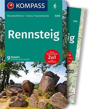 KOMPASS Wanderführer Rennsteig von Harnach,  Klaus und Falco