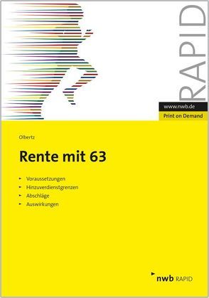 Rente mit 63 von Olbertz,  Klaus