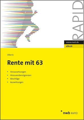 Rente mit 63 von Olbertz,  Klaus