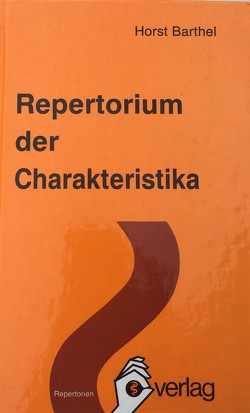 Repertorium der Charakteristika von Barthel,  Horst