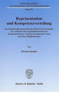 Repräsentation und Kompetenzverteilung. von Sander,  Florian