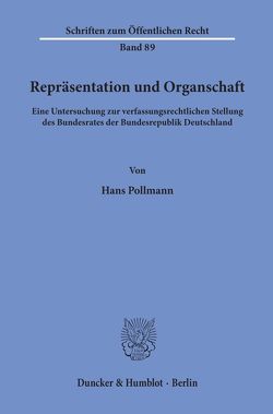 Repräsentation und Organschaft. von Pollmann,  Hans