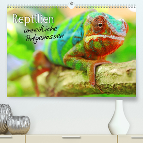 Reptilien urzeitliche Artgenossen (Premium, hochwertiger DIN A2 Wandkalender 2022, Kunstdruck in Hochglanz) von Mosert,  Stefan