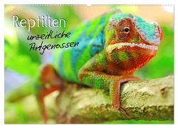 Reptilien urzeitliche Artgenossen (Wandkalender 2024 DIN A2 quer), CALVENDO Monatskalender von Mosert,  Stefan