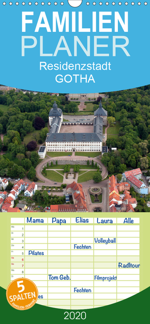Residenzstadt GOTHA – Familienplaner hoch (Wandkalender 2020 , 21 cm x 45 cm, hoch) von & Kalenderverlag Monika Müller,  Bild-