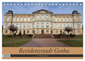 Residenzstadt Gotha in Thüringen (Tischkalender 2024 DIN A5 quer), CALVENDO Monatskalender von Flori0,  Flori0