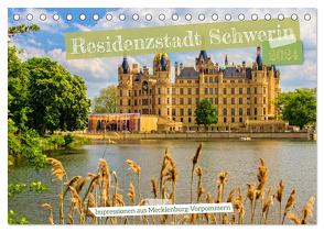 Residenzstadt Schwerin – Impressionen aus Mecklenburg-Vorpommern (Tischkalender 2024 DIN A5 quer), CALVENDO Monatskalender von Felix,  Holger