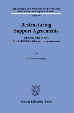 Restructuring Support Agreements. von Baschnagel,  Markus