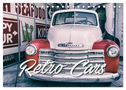 Retro Cars (Tischkalender 2024 DIN A5 quer), CALVENDO Monatskalender von Matschek,  Gerd
