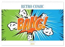 Retro Comic Explosions (Wandkalender 2024 DIN A2 quer), CALVENDO Monatskalender von pixs:sell,  pixs:sell