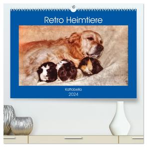 Retro Heimtiere (hochwertiger Premium Wandkalender 2024 DIN A2 quer), Kunstdruck in Hochglanz von Kattobello,  Kattobello