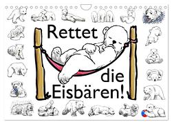 Rettet die Eisbären (Wandkalender 2024 DIN A4 quer), CALVENDO Monatskalender von Conrad,  Ralf