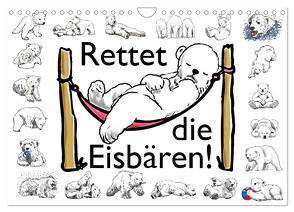 Rettet die Eisbären (Wandkalender 2024 DIN A4 quer), CALVENDO Monatskalender von Conrad,  Ralf